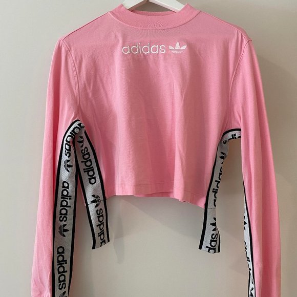 Adidas originals side tape long sleeve tee Clearance